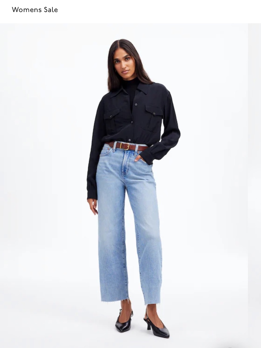 Madewell Straight Leg Jeans in Light Blue Wash Sz 28T